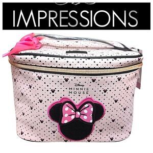 Impressions Pink and Black Cosmetic Bag